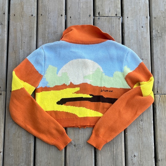 SHEIN Colorful Button-Up Cropped Cardigan Size 8/10 - Picture 6 of 8